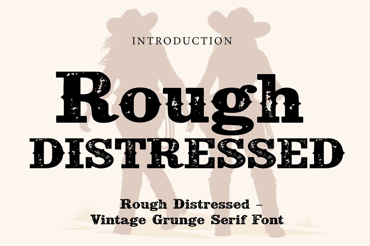 Rough Distressed, a Serif Font by Wow Magic (Photo 1 of 3)