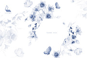 Gwinnett | Indigo | Botanical set, a Decorative Illustration by Karma (Thumbnail 16 of 16)