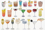 Watercolor Cocktail & Drink, a Food Illustration by ArtbyHien (Thumbnail 2 of 11)