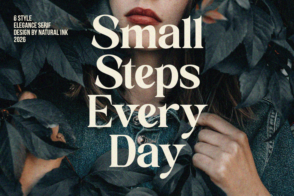 Milver Light Walking | 7 Font, a Serif Font by Natural Ink Studio (Photo 13 of 15)