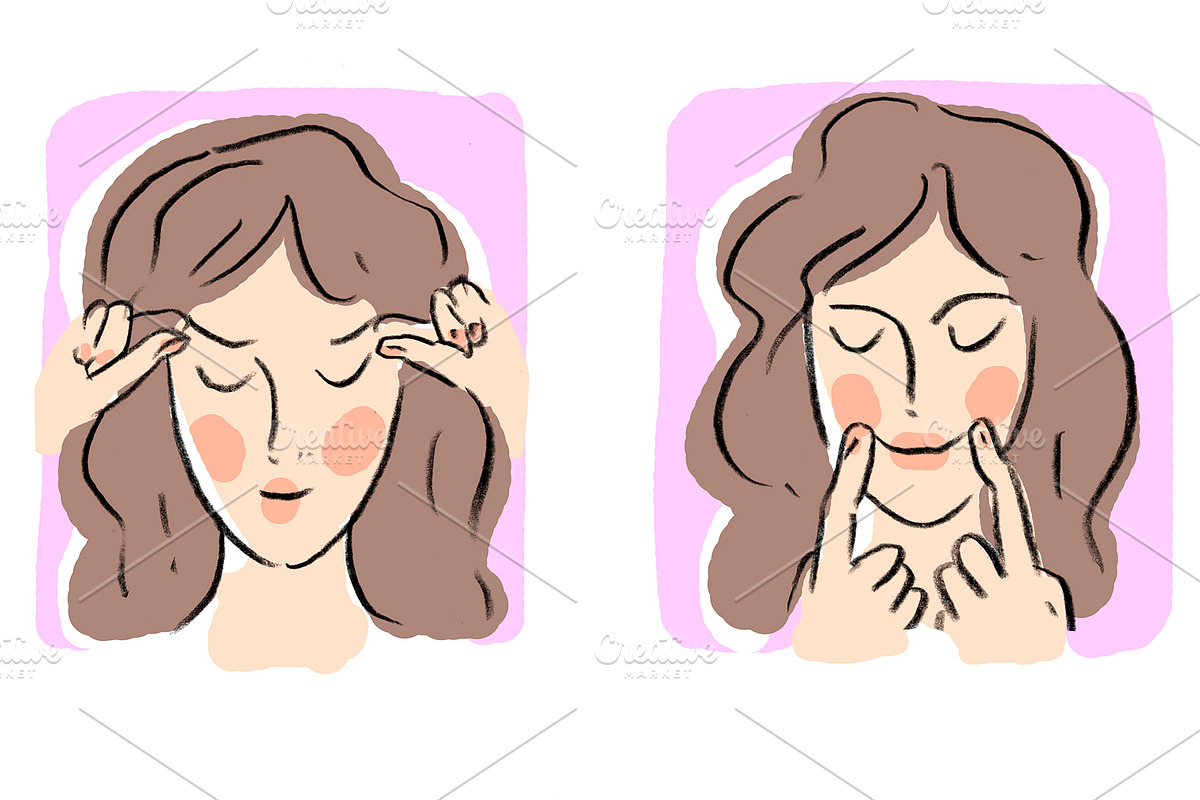 Beauty illustration Facial fitness, a Graphic by Melniklenart (Photo 2 of 3)