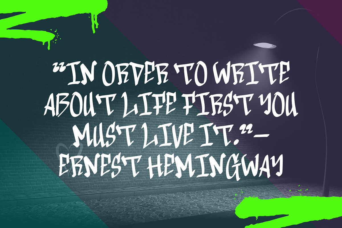 Urban Street is a graffiti font, a Handwritten Font by Brown Cupple (Photo 6 of 6)