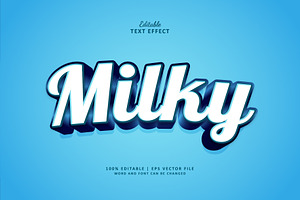 Text Effect Milky, a Layer Style Add-On by Navy Graphic