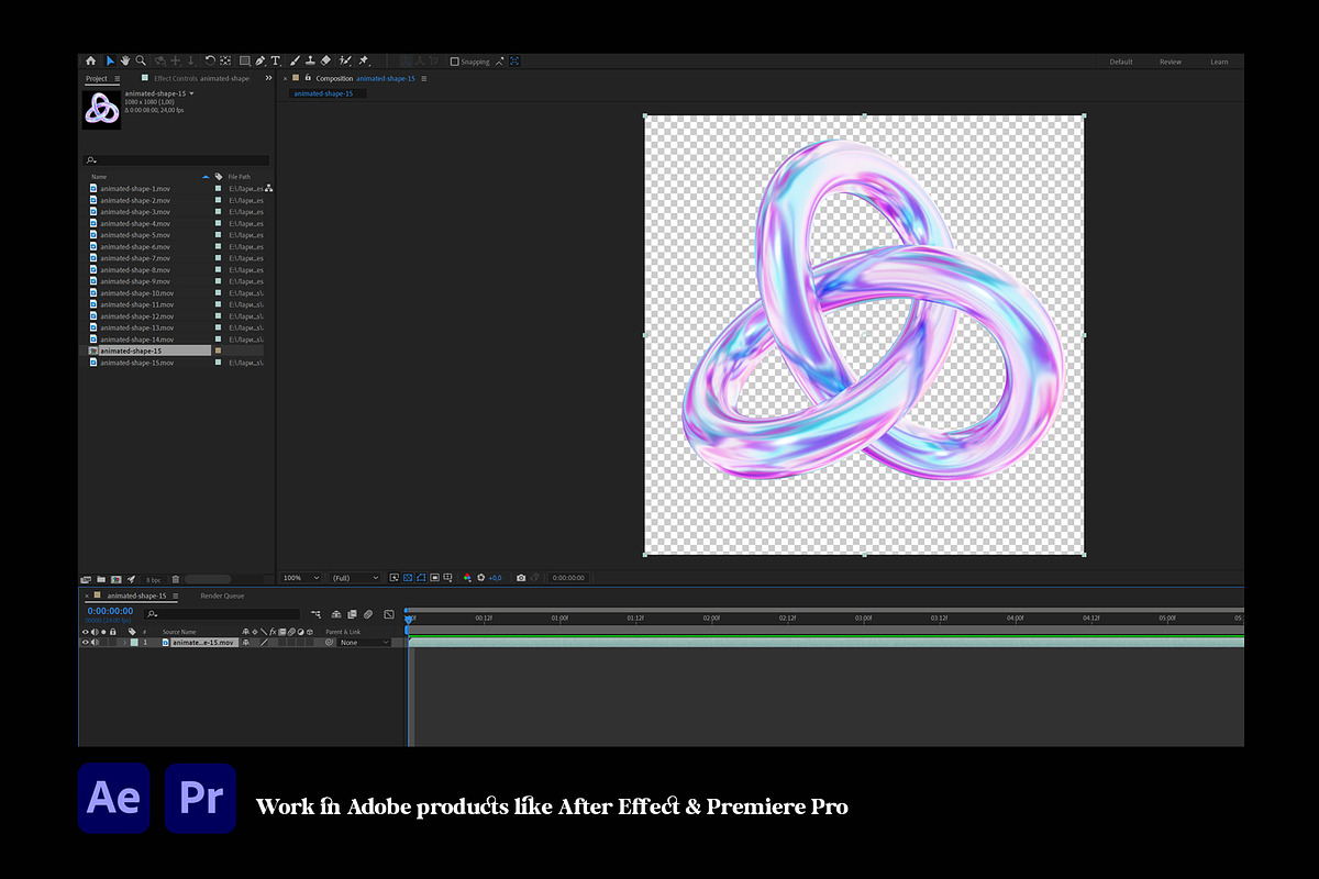 3D Soft Holo - Animated Shapes, a Graphic by LarysaZabrotskaya (Photo 6 of 8)