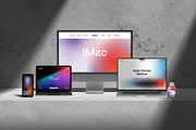 Apple Products Mockup Collection, a Device Mockup by Mockupdaddy (Thumbnail 7 of 20)