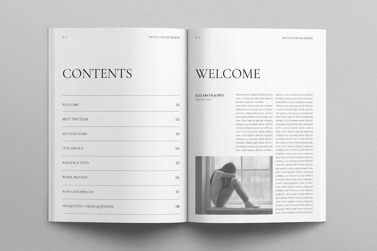 Digital Ebook Template, a Brochure Template by E-Type (Photo 2 of 7)