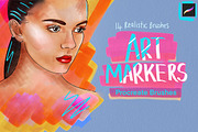 Alcohol Art Markers, a Brush Add-On by Mels Brushes (Thumbnail 1 of 2)