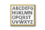 Vector Alphabet Set. Black letters, an Outline Icon by RODINA (Thumbnail 3 of 3)