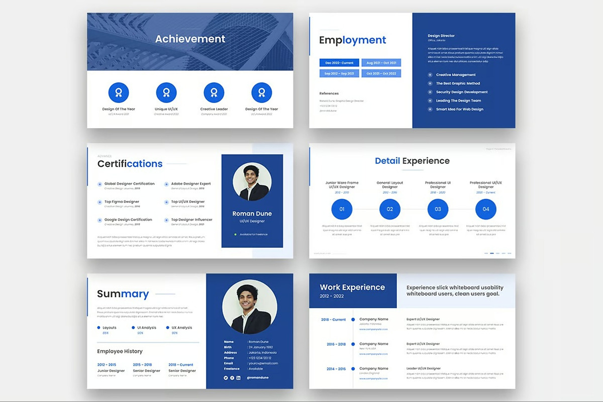 Yourcv - Personal Resume GSlides, a Presentation Template by Fit-tee (Photo 4 of 4)