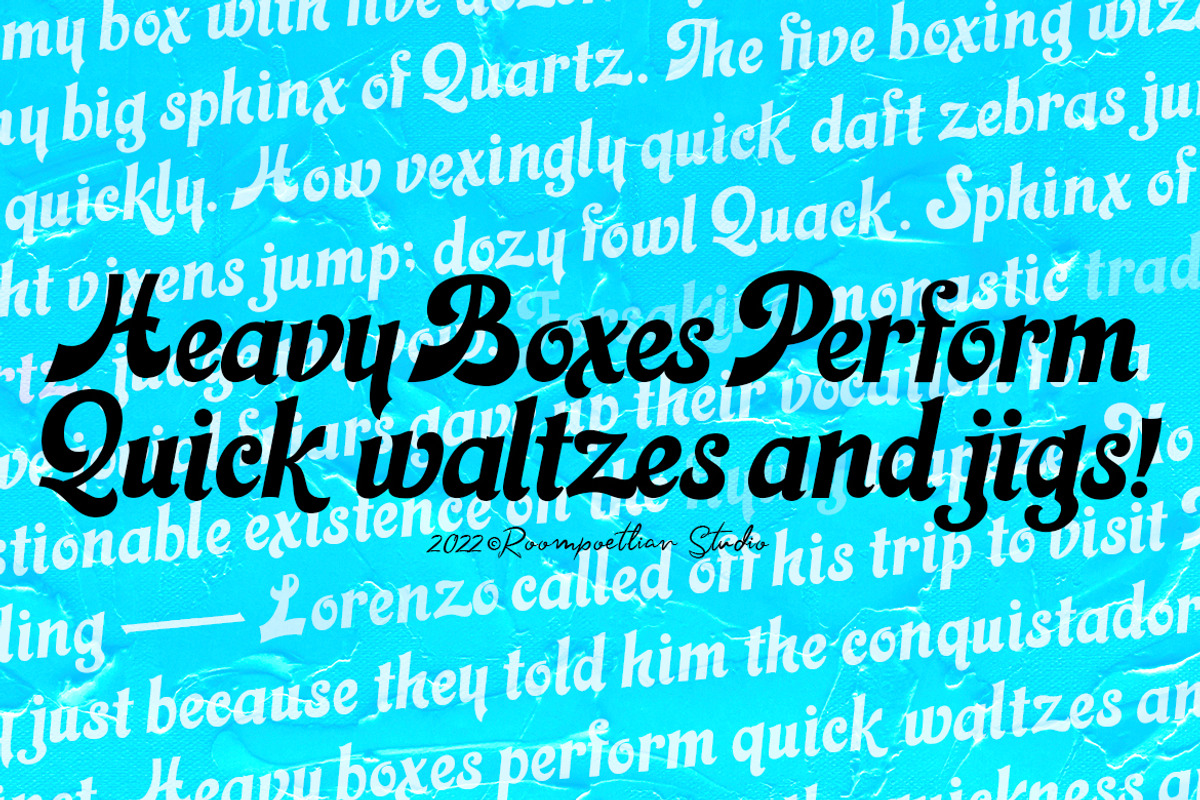 Almonde Retro Font, a Sans Serif Font by RMPL.std (Photo 3 of 6)