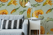 AUTUMN PUMPKIN floral pattern, a Pattern Graphic by Yuliia Lashevska (Thumbnail 5 of 12)