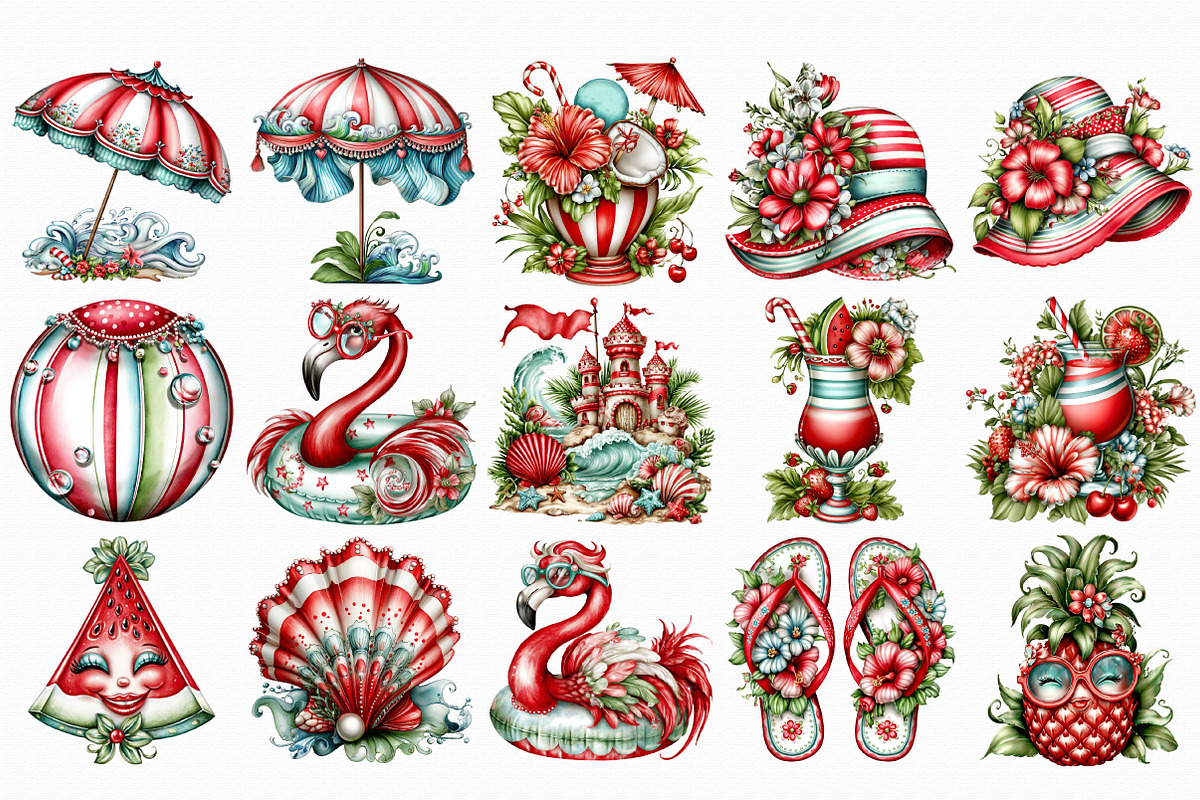 Whimsical Summer Clipart, an Illustration by Libby Wishes (Photo 2 of 4)