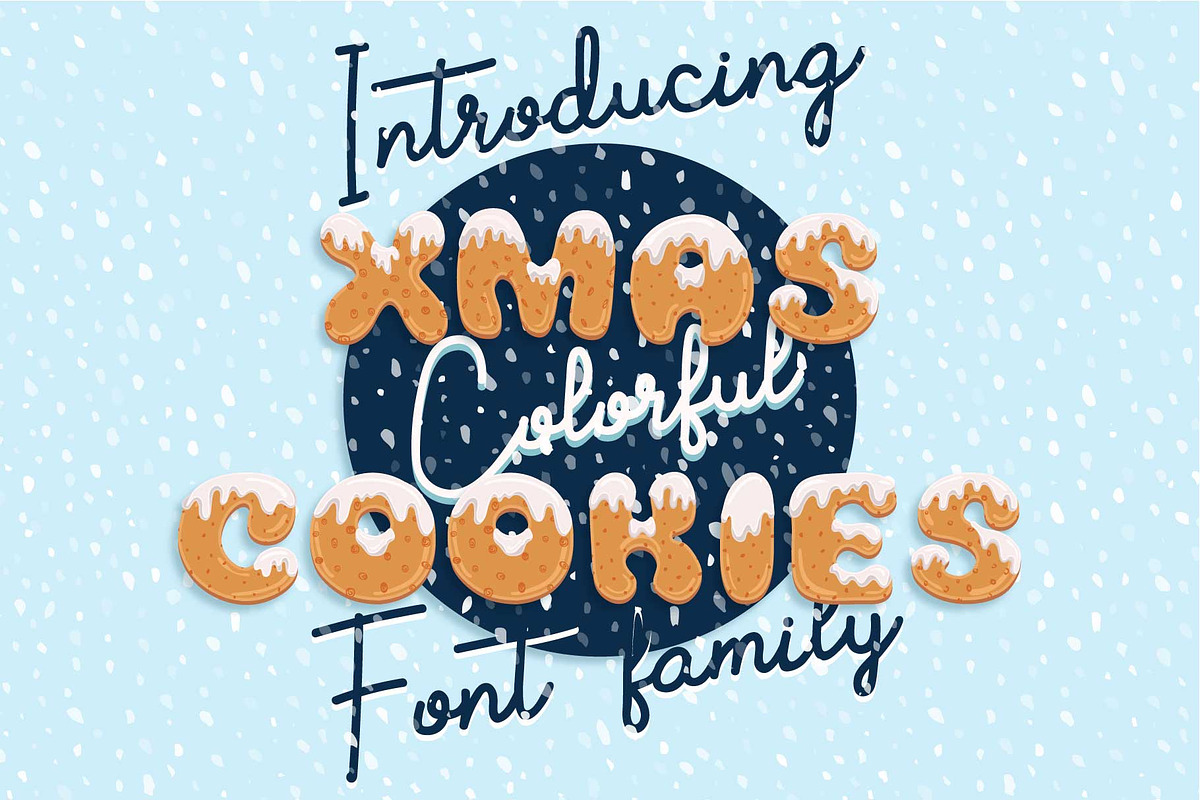 Xmas cookie font family