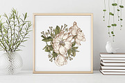 Set Seamless Flowers Dogrose Pattern, a Pattern Graphic by Vintage (Thumbnail 9 of 10)