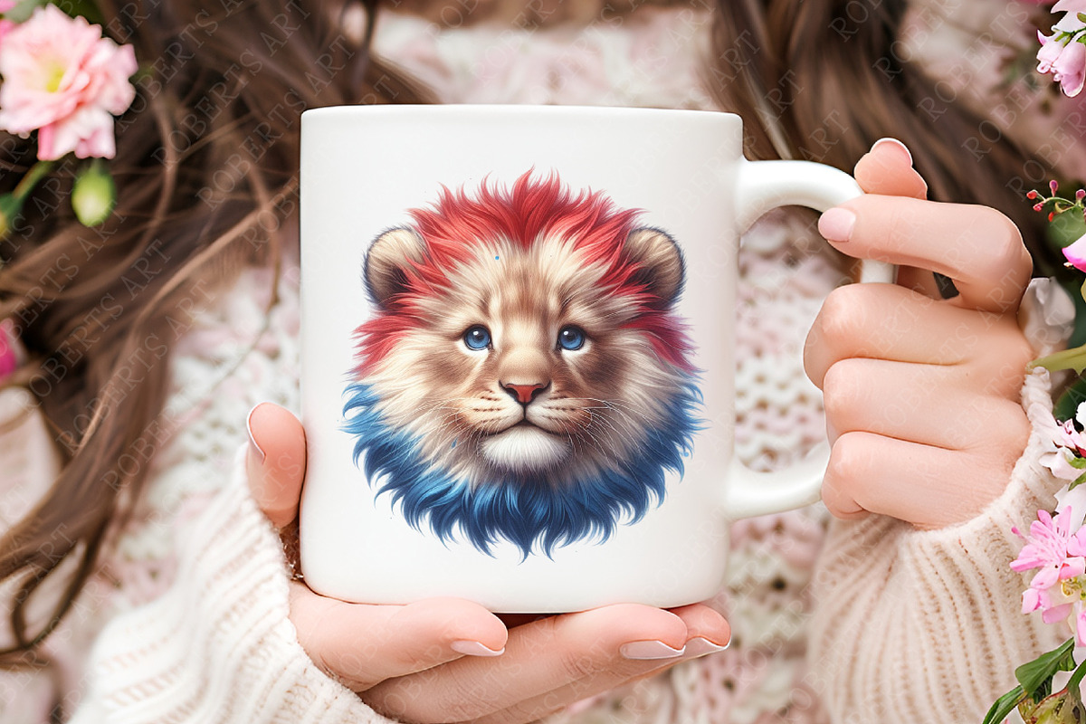 Patriotic Cute Animals Clipart, an Illustration by RobertsArt (Photo 7 of 8)