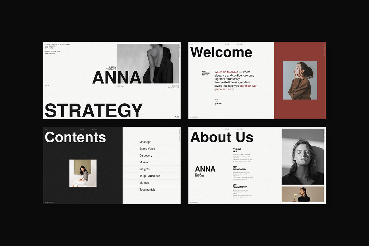 ANNA | Brand Strategy Template, a Presentation Template by slidestock55 (Photo 2 of 6)