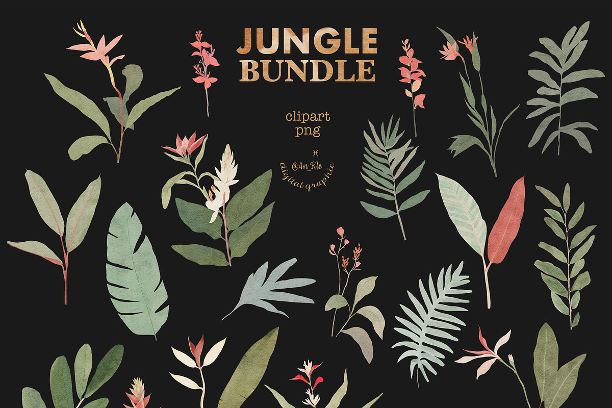 Jungle Bundle, an Animal Illustration by TheCuteShop (Photo 8 of 16)