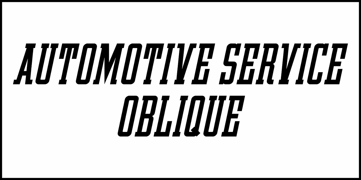 Automotive Service JNL, a Slab Serif Font by Jeff Levine Fonts (Photo 4 of 5)