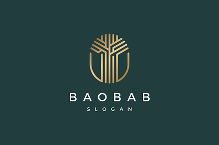 African Baobab Tree Logo, a Branding & Logo Template by brandphant