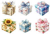 Summer Gift Box Clipart, an Illustration by SinaCreation (Thumbnail 4 of 5)