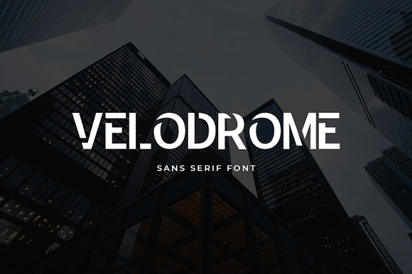 Velodrome Display Font preview 7