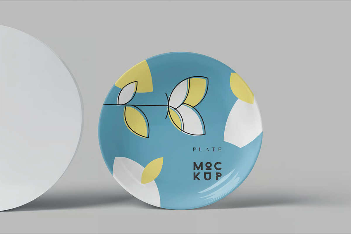 Round Ceramic Plate Mockup Templates, a Product Mockup by megostudi0 (Photo 2 of 7)