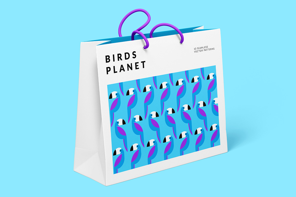Birds Planet Geometric Patterns, a Pattern Graphic by Designnina Shop (Photo 8 of 12)