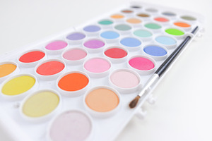 Watercolor Box. Hero Image for craft