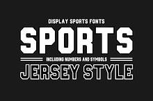 Sports Jersey Style - Varsity Font