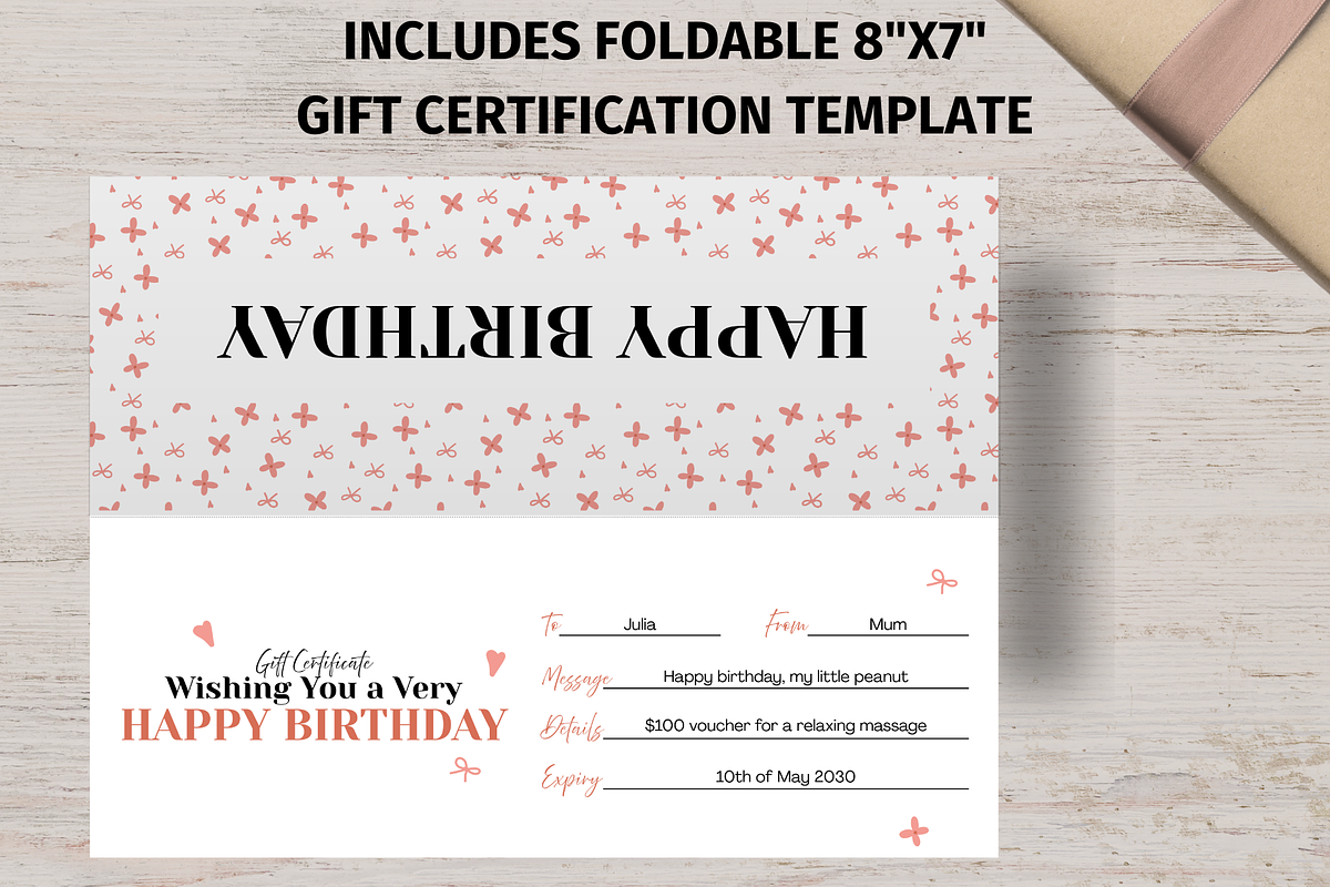 Gift Certificate Canva Template, a Card Template by GraphiCarola (Photo 8 of 8)