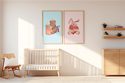 Playful Bunny & Bear, an Animal Illustration by Berdansabersama (Thumbnail 9 of 10)