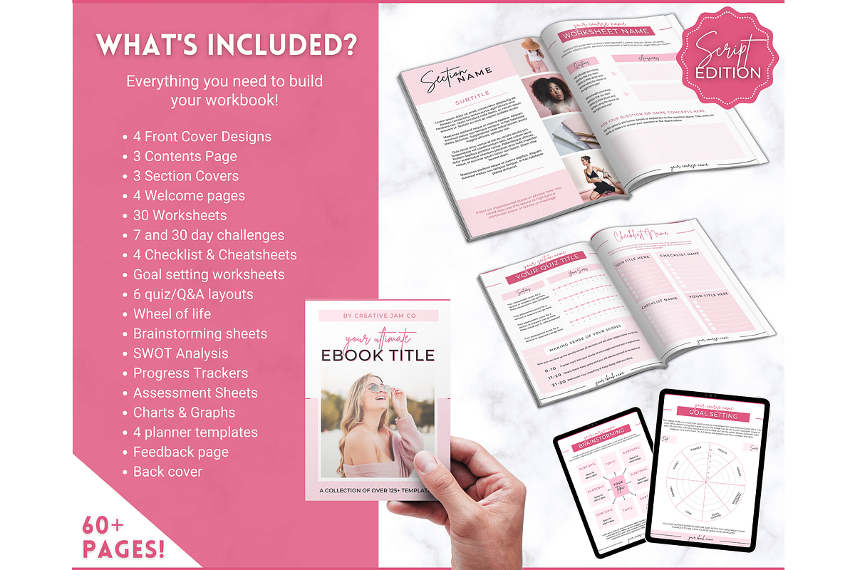 Worksheet Template BUNDLE, Workbook, a Marketing Template by Templatables (Photo 2 of 9)