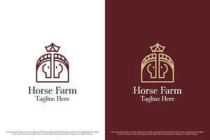 Horse Farm Logo Design Illustration, a Branding & Logo Template by Morvana Crew