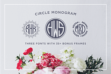 Circle Monogram Font