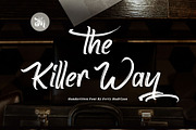 The Killer Way - Handwritten Font, a Script Font by FHFont (Thumbnail 9 of 9)