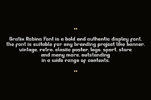 Gratix Robina - Classic Font