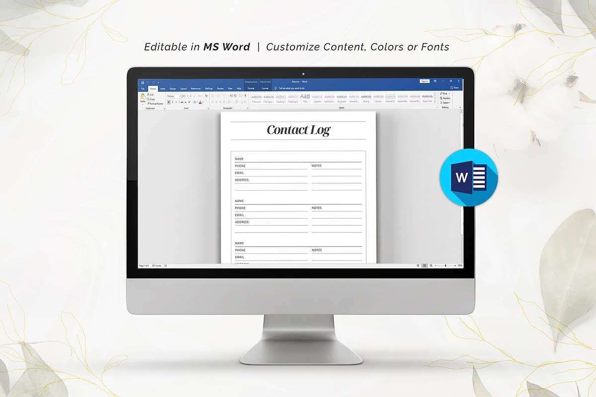 Contact List, a Stationery Template by DesignDevisers (Photo 8 of 9)