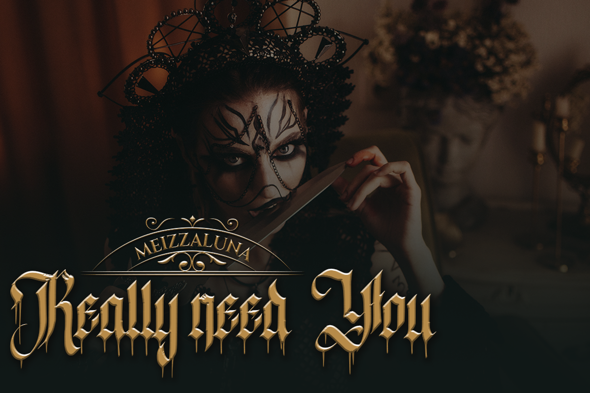 Bleeding Vampire, a Blackletter Font by Meizzaluna Design (Photo 10 of 10)