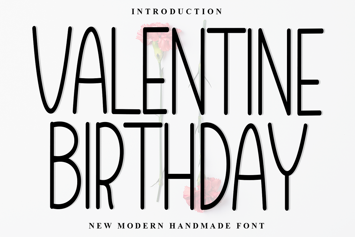 Valentine Birthday, a Sans Serif Font by FreshTypeINK (Photo 1 of 8)