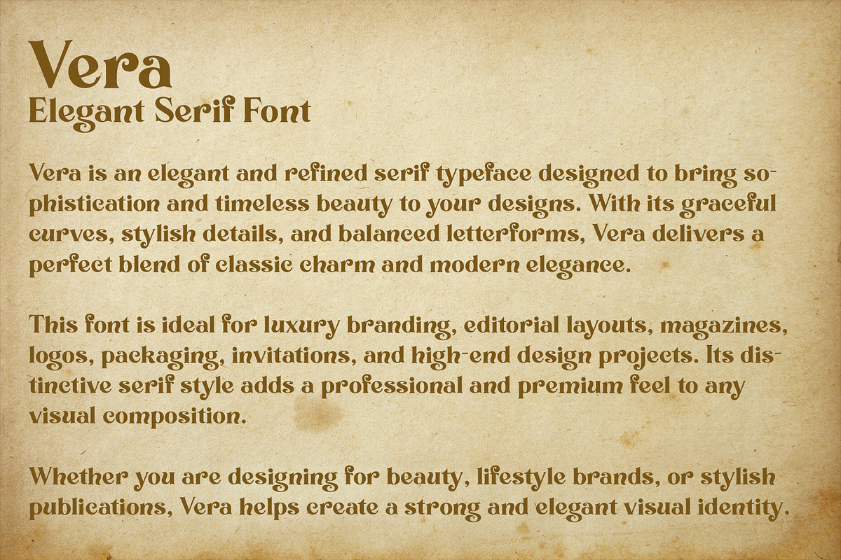 Vera – Elegant Luxury Serif Font, a Serif Font by OWPictures (Photo 10 of 12)