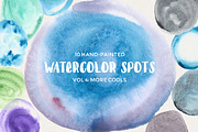 Watercolor Spots Vol 4: More Cools, an Object Graphic by Hello Brio (Thumbnail 1 of 4)