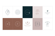 50 Botanical Floral Logos, a Branding & Logo Template by Graphicdome (Thumbnail 6 of 10)