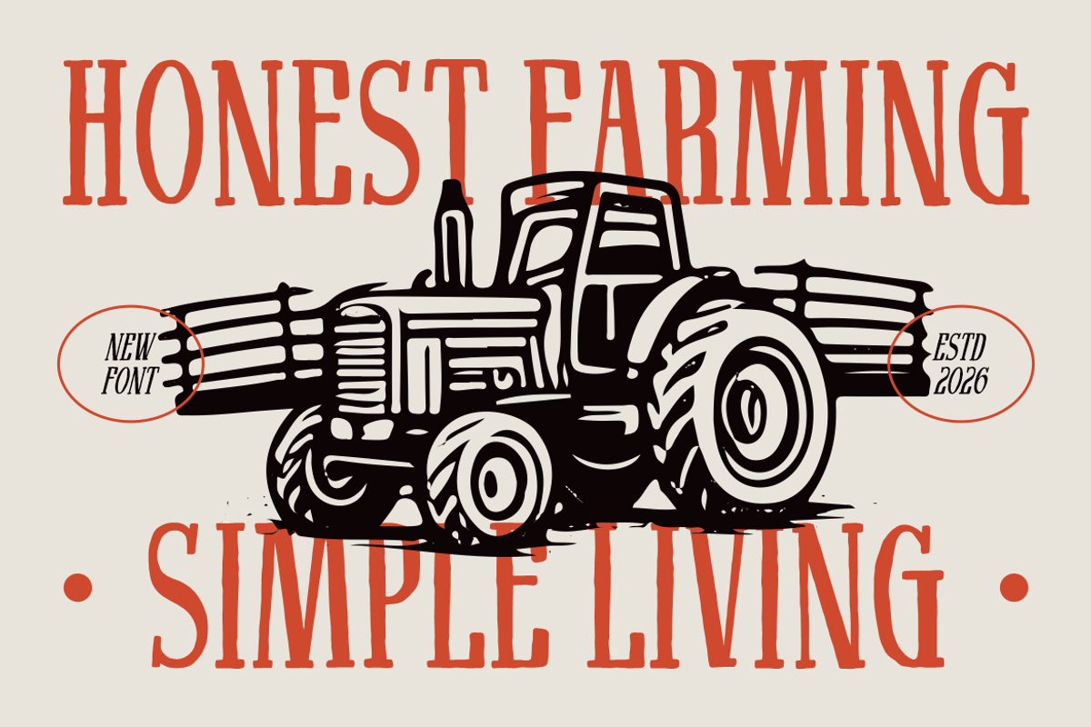 Elmonta Rustic Classic Serif Font, a Serif Font by PutraCetol Studio (Photo 2 of 5)