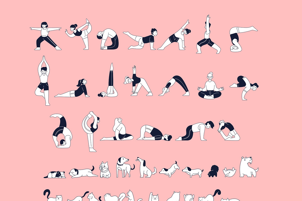 Yoga Pose Illustration Kit, a Person Illustration by Pixelz Studio (Photo 5 of 6)