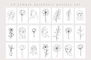 Female Aesthetic One line Drawings, a Graphic by Katrinelly (Thumbnail 9 of 19)