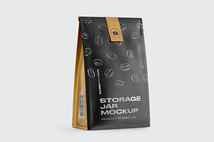 Stand Up Matte Pouch With Mockup