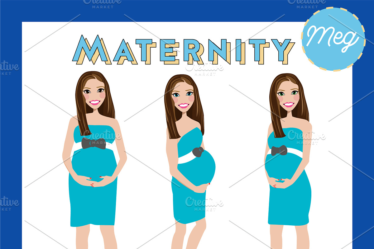 Maternity Pregnant Portrait Creator, a Person Illustration by Lauren Lesley Studio (Photo 26 of 45)