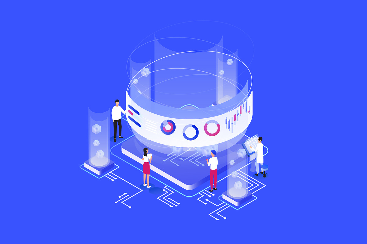 Data analysis concept banner, a Technology Illustration by Good Studio (Photo 2 of 3)