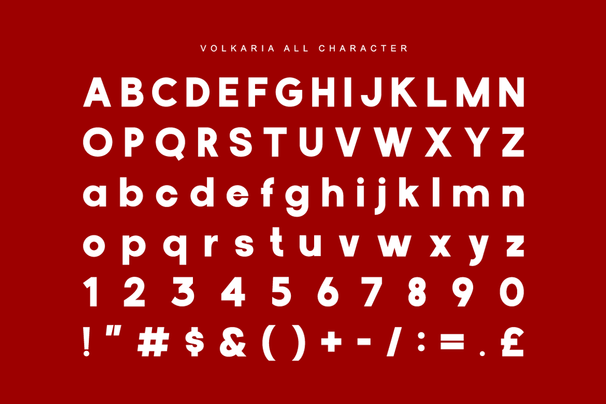 Volkaria Modern Display Sans Font, a Sans Serif Font by Vadovastd (Photo 2 of 10)