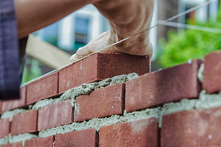 Bricklayer with trowel and cement preview 6